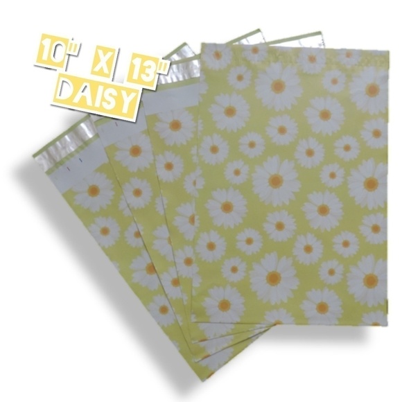 50 Daisy Poly Mailers 10x13 - Picture 2 of 4